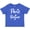 Royal Blue, variant on Inktastic Paris Bonjour with Hearts in White Text Boys or Girls Baby T-Shirt