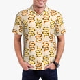 thumbnail image 2 of Balery Hand Drawn Snake Printed Men’s Short Sleeve Polo Shirt, Midweight Men's Shirt,Golf Polo shirts -3X-Large, 2 of 8