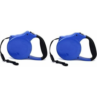 2 Pack Retractable Dog Pet Leash Heavy Duty Holds Up to 110 lbs. Long 26' Rope Lead