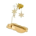 thumbnail image 2 of deevoka Rotating Tray Coffee Table Tray Luxury Candlelight Dinner Prop Fruit Plate Party Vanity Cake Dish Display Plate Candle Holder Snowflake Pendant, 2 of 9
