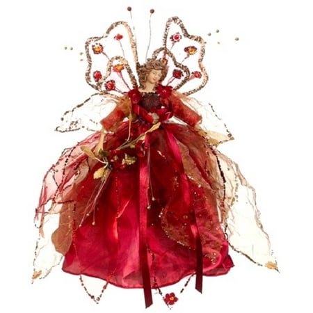 13 Elegant Burgundy And Gold Angel Christmas Tree Topper 13 Elegant Burgundy And Gold Angel Christmas Tree Topper