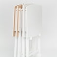 thumbnail image 6 of Mainstays XL Oversized Folding Tray Table Set with Storage Rack, White, 4-Pack, 6 of 17