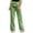 Green, variant on Minjewel Women's Solid Color Elastic Waist Loose Fit Breathable Cotton Linen Pants, Casual Trousers for Summer and Beach, Lightweight Comfortable,Blue,M