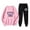 Pink, variant on Fgnfyis Women Two Piece English Print Long Sleeved Sweatshirt Elegant Women's Sets Beige S