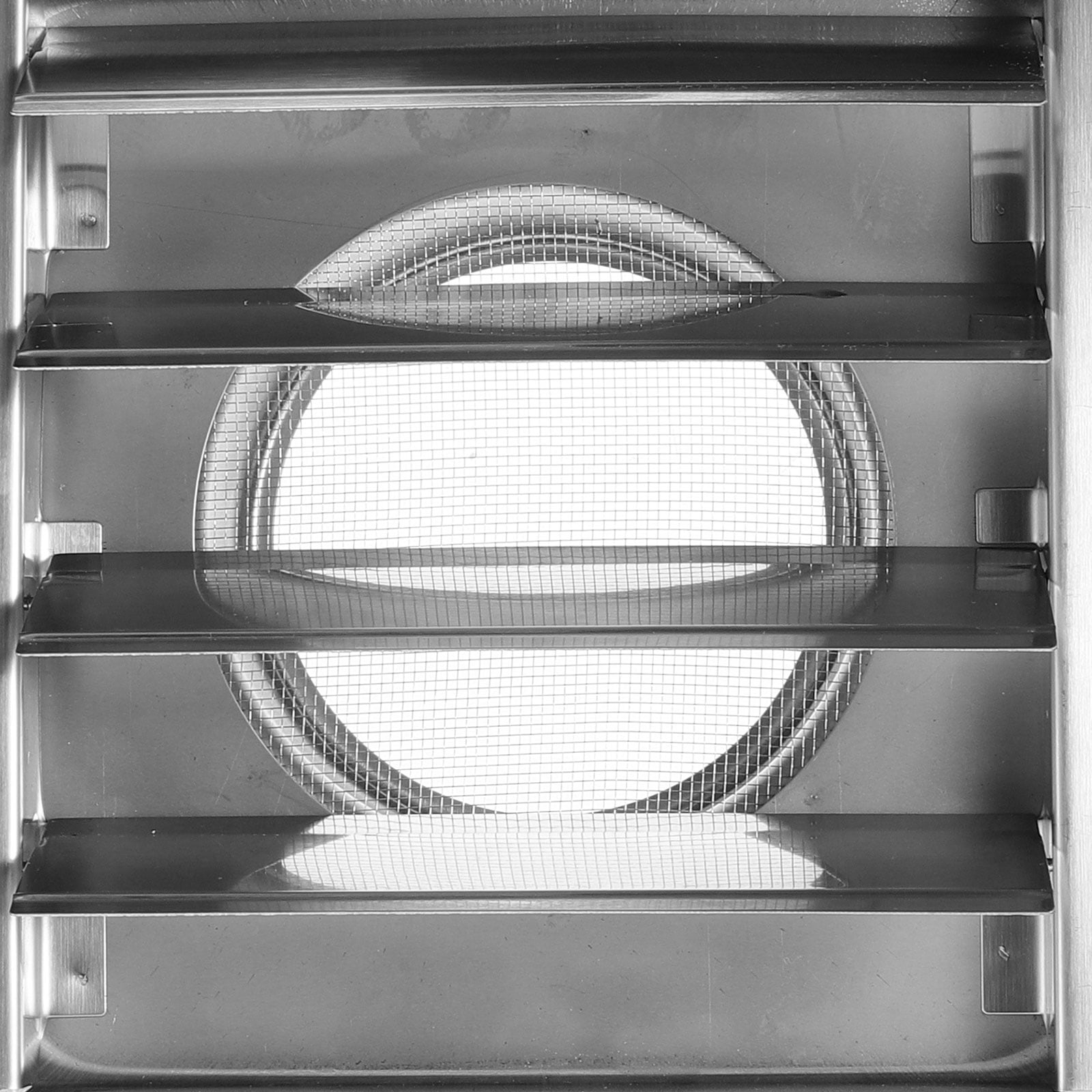 NUOLUX 1Set Practical Stainless Steel Exhaust Fan Cover for Home Ventilation