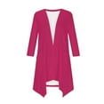 thumbnail image 4 of GTEYOIJN a Solid Color Fashionable and Casual Three-Quarter Sleeve Cardigan for Ladies Pink Cardigan for Women Women's Solid Color Fashion Casual 3/4 Sleeves Cardigans for Women Sleeve Cardigan, 4 of 6