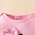 thumbnail image 5 of HCNTES Baby Girl Clothes Toddler Baby Girl Clothes Newborn Infant Outfits Ruffle Cartoon Cow Prints Romper Bodysuit + Soft Long Pants + Cute Headband Sets For 3 6 9 12 18 Months Dailywear, 5 of 6