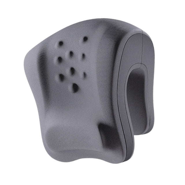 Bunblic Neck Pillow Support Cushion Removable and Washable Cover Headrest Pillow Memory Foam for Plane Workstations Car Working Chair Light Gray