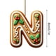 thumbnail image 3 of Adorno colgante del árbol de Navidad con 26 letras personalizado, 8CM N, 3 of 5