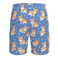 thumbnail image 6 of Kdxio Corgi Pattern Mens Casual Shorts - Drawstring Summer Beach Sports Shorts for Men, 6 of 9