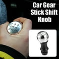 thumbnail image 2 of Car Manual Gear Shift Knob 5 Speed Fit for Peugeot 106 206 306 406 107 207 307 407 301 308 Silver Tone, 2 of 6