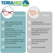 Migraine Glasses Fl-41 | Unisex Glasses for Migraine and Light Sensitivity Relief | UV Protection and Photophobia Eye Strain