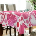 thumbnail image 3 of GZHJMY Valentine's Day Love Heart Tablecloth, Rectangle Waterproof Washable Polyester Table Cover for Picnic Dinner Holiday Party Decor, 60 x 90 Inch, 3 of 7