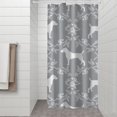 thumbnail image 2 of Terrier Dog Silhouette Dog and Flower Floral Shower Curtain 36"x72" ,Bathroom Decorative Shower Curtains Set with 12 Hooks,Modern Waterproof Washable Shower Curtain, 2 of 6
