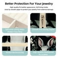 thumbnail image 3 of Rabbit Travel Portable Square Display Case Decorative Box Jewelry Stand Earring Holder for Girls and Women: Stores Rings, Earrings, Necklaces, Bracelets, and More, 3 of 6