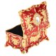 thumbnail image 4 of Joyero vintage Mini estilo europeo antiguo joyero Metal esmalte anillo collar pendiente organizador oro rojo, 4 of 14