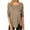 Khaki, variant on Patlollav Womens T-Shirt Fashion Solid Loose Long Sleeve Blouse Round-Neck Casual Tops