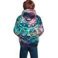 thumbnail image 6 of Kll Unisex Kids Boys Girls Hooded Pocket Pullover Hoodies-Watercolor Mandala, 6 of 9