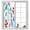 Red Green, variant on Spring Botanical Window Privacy Film, Watercolor Leaves Floral Rustic Cream Static Cling UV Sun Blocking Heat Control Window Tint Day and Night, Non-Adhesive One Way Privacy Cover 19.6''x39.3''