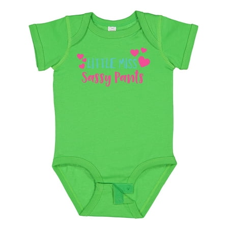 

Inktastic Little Miss Sassy Pants Sassy Sassy Girl Hearts Gift Baby Girl Bodysuit