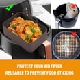 thumbnail image 4 of 1/2 Pack Rectangle Air Fryer Silicone Pots, Reusable Silicone Air Fryer Basket, Food Safe Air Fryers Oven Accessories, Replacement Of Parchment Paper, 4 of 7
