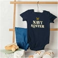 thumbnail image 4 of US Navy Sister Military Logo Ribbon Bodysuit Jumper Girls Infant Baby Brisco Brands 12M, 4 of 6