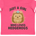 thumbnail image 4 of Inktastic Just a Girl Who Loves Hedgehogs Boys or Girls Toddler T-Shirt, 4 of 5