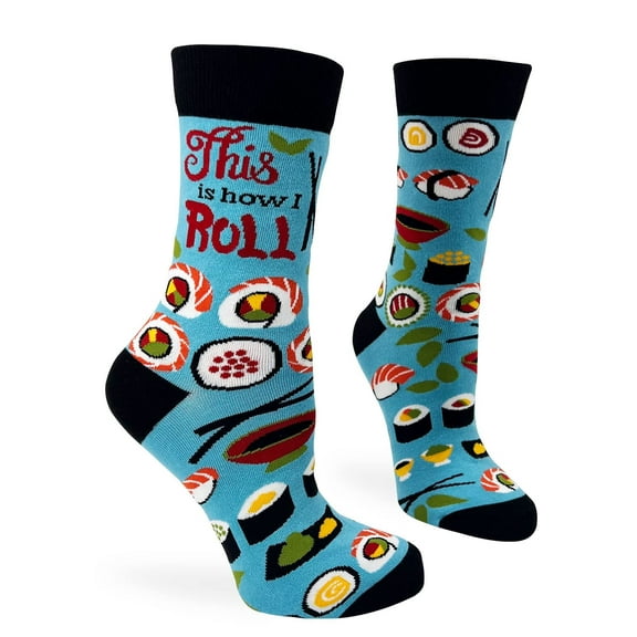 This Is How I Roll Funny Novelty Crew Socks for Women