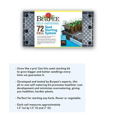 Burpee 72-Cell Self-Watering Greenhouse Kit