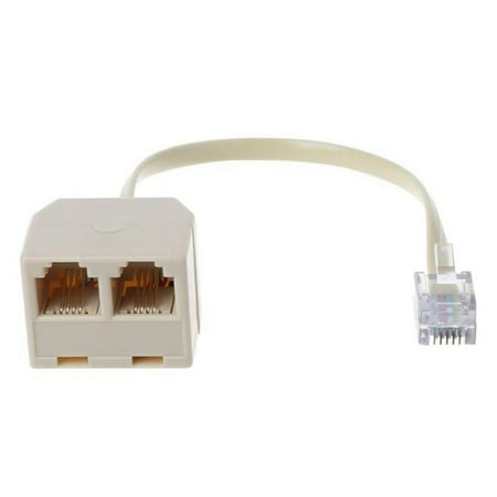 Telephone Splitter RJ11 6P4C 1 Male to 2 Female Adapter 2 Way RJ11 фл