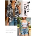 thumbnail image 4 of Anygrew Casual Lightweight Cardigans For Women Out Open Front Jackets 3/4 Sleeves, 4 of 6