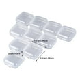 thumbnail image 3 of 50 Pack Small Clear Plastic Beads Storage Containers Lid for Storage of Small Items Crafts Jewelry Hardware 1.37*1.37 In, 3 of 8