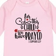 thumbnail image 4 of Inktastic For This Child We Have Prayed Red Arrow and Heart Boys or Girls Long Sleeve Baby Bodysuit, 4 of 5