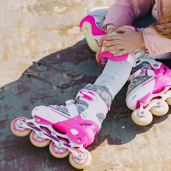 FUTUREORYY Roller Skate Shoes Strap Black 3Sets 10.4X2.0X1.2In