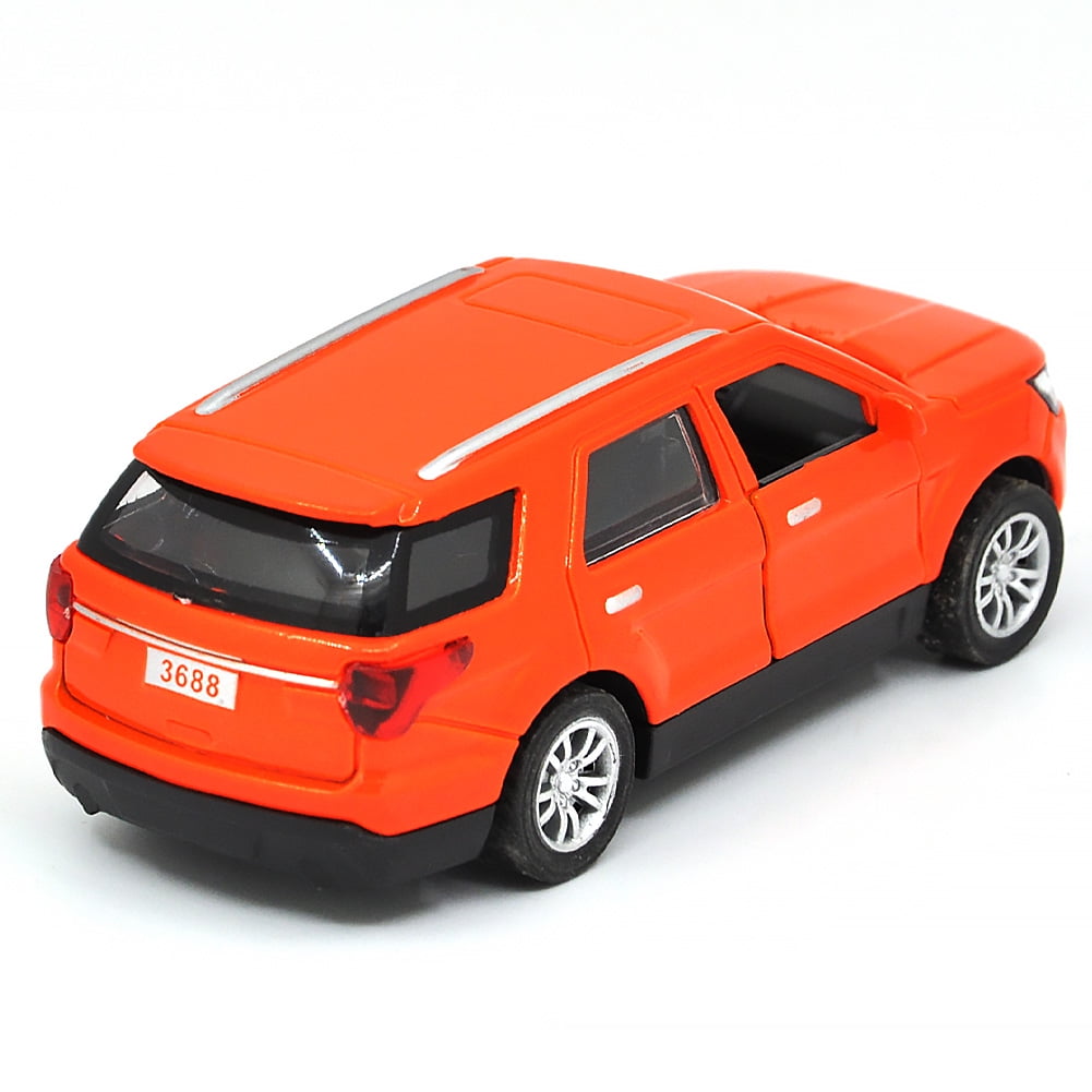 1: 36 is suitable for Ford Explorer alloy die-casting metal car models, with sound, light, and rebound functions, children's toy car collections, boys' birthday gifts