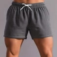 thumbnail image 2 of Men's Lounge Shorts Casual Gingham Shorts with Elastic Waist Soft Summer Pajama Shorts with Pockets Black S, 2 of 5