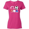 thumbnail image 3 of Inktastic Go, USA- Soccer, Football Women's T-Shirt, 3 of 5