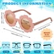 thumbnail image 2 of Gafas de sol redondas para niños Flutesan con diseño de flores, 12 pares, 2 of 6