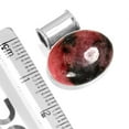 thumbnail image 2 of Natural Rhodonite Pendant 925 Sterling Silver Handmade Jewelry, 2 of 4