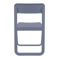 thumbnail image 5 of Luxury Commercial Living 32.25" Dark Gray Solid Outdoor Resin Folding Chair, 5 of 9