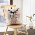 thumbnail image 5 of LALILO Throw Pillow Covers Dream With Owl Boho Animal American Cushion Cover 18" x 18", 4174 Pack, 5 of 6