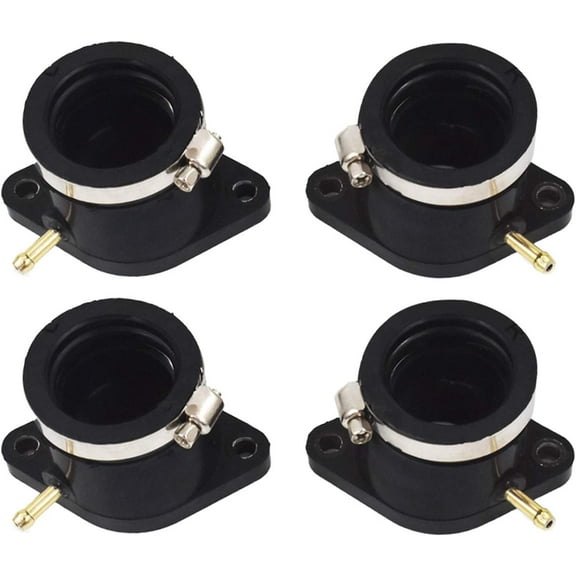 waltyotur Pack of 4 Carburetor Intake Boot Joint Replacement for Yamaha XJ650 XJ750RH XJ750 XJ750RJ 1981 1982 1983