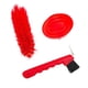 thumbnail image 1 of Kit de aseo para caballos de 3 piezas, cepillo profesional diario para cascos de caballos de exhibición Rojo, 1 of 9