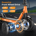 thumbnail image 4 of Electric Scooter for Adults - 350W Motor 10" Solid Tires, up to 19MPH and 16Miles Long-Range Portable E Scooter, 4 of 8