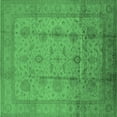 thumbnail image 1 of Ahgly Company Indoor Square Oriental Emerald Green Industrial Area Rugs, 8' Square, 1 of 4