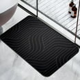 thumbnail image 6 of Honeeladyy Non Slip Bathroom Rugs, Soft Absorbent Memory Foam Bath Mats , Quick Dry Bath Mat, Machine Washable Bath Rug for Kitchen Bathroom, 12x16in, Black, 6 of 6