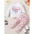 thumbnail image 3 of Bagilaanoe 2pcs Baby Girl Pants Set Toddler Long Sleeve Sweatshirt Tops + Leggings 6M 12M 18M 24M 3T 4T Kids Casual Clothes, 3 of 8