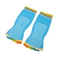 thumbnail image 6 of 4 Pairs Half Finger Toe Socks Men Women Non Slip Sticky Five Finger Socks for Yoga Daily Fit Mutlicolor Sky Blue, 6 of 7