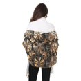 thumbnail image 4 of FORMRS Womens Scarf Winter Soft Long Big Warm Shawls Wrap Tassel Scarves, Metallic Flower, 4 of 9