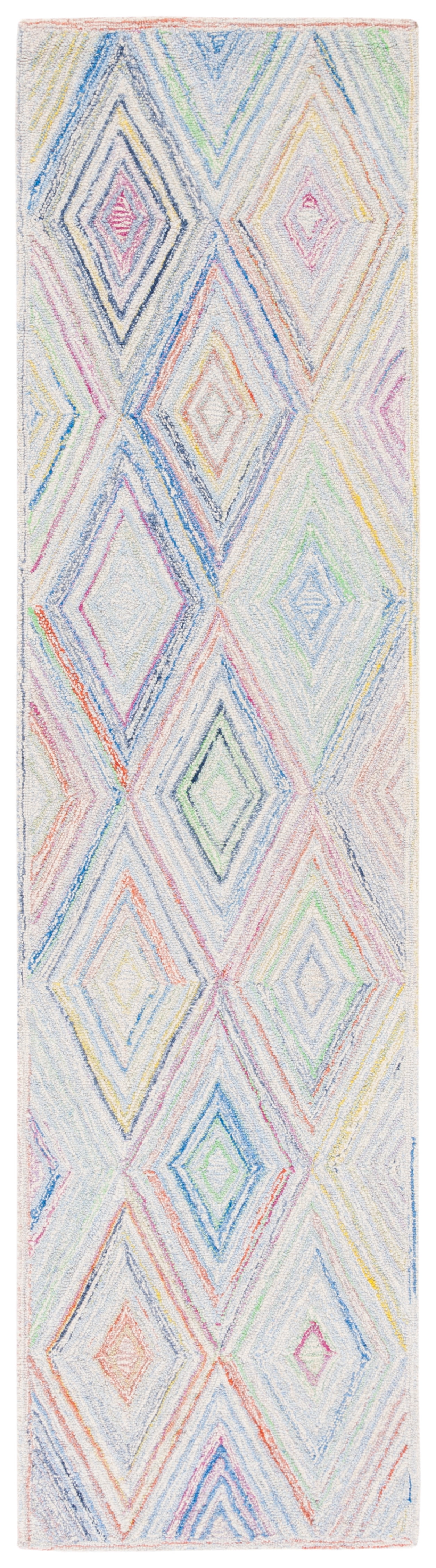 Safavieh Metro Bronte Diamond Runner Rug, Blue/Green, 2'3" x 9'
